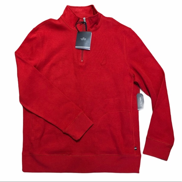 Nautica Other - NEW Nautica Red Half Zip Sweater Sweatshirt